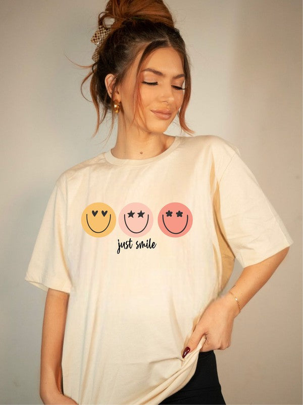 Just Smile Bella Canvas Brand Tee