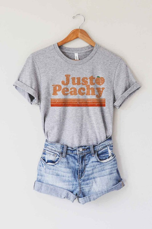 JUST PEACHY GRAPHIC PLUS SIZE TEE