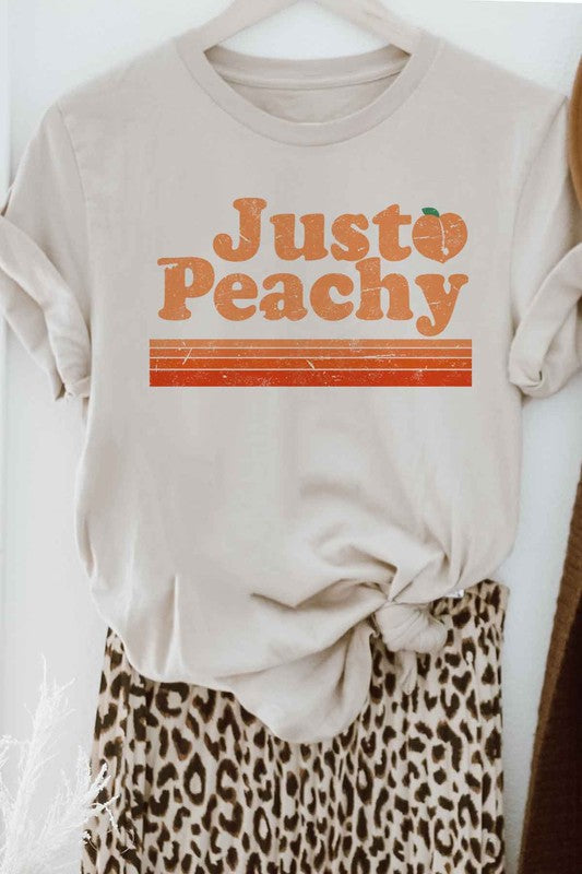 JUST PEACHY GRAPHIC PLUS SIZE TEE