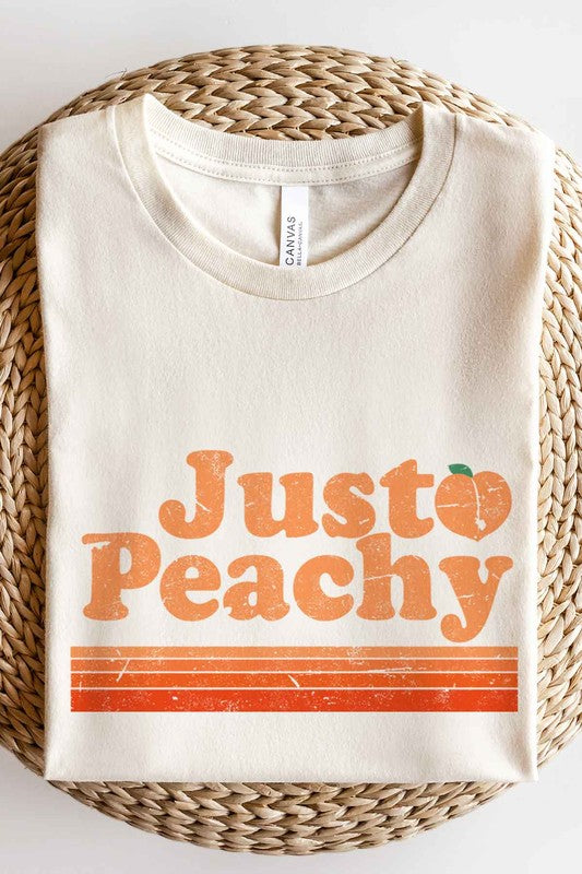 JUST PEACHY GRAPHIC PLUS SIZE TEE
