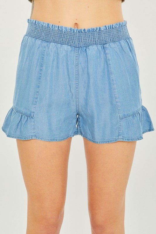 Woven Solid Shorts