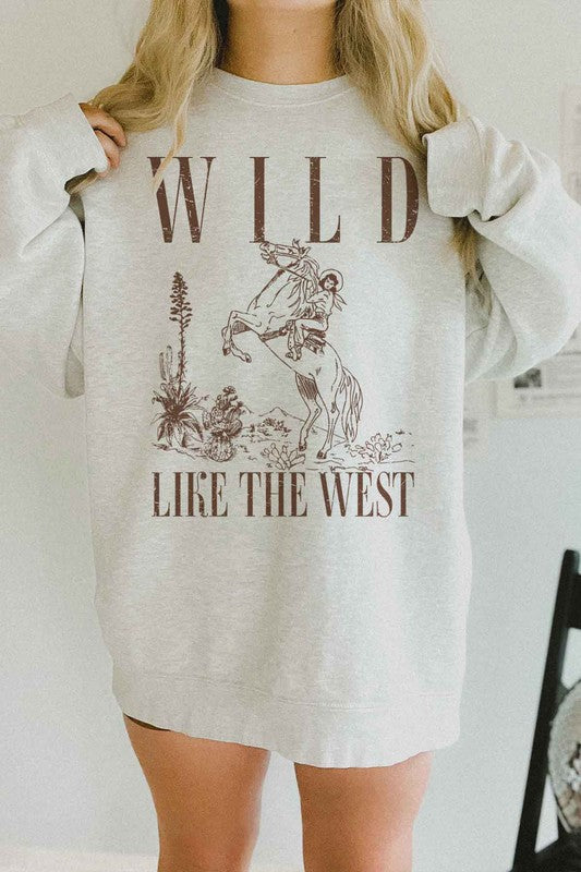 WILD LIKE THE WEST OVERSIZED SWEATSHIRT