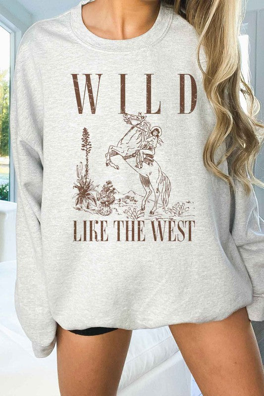 WILD LIKE THE WEST OVERSIZED SWEATSHIRT