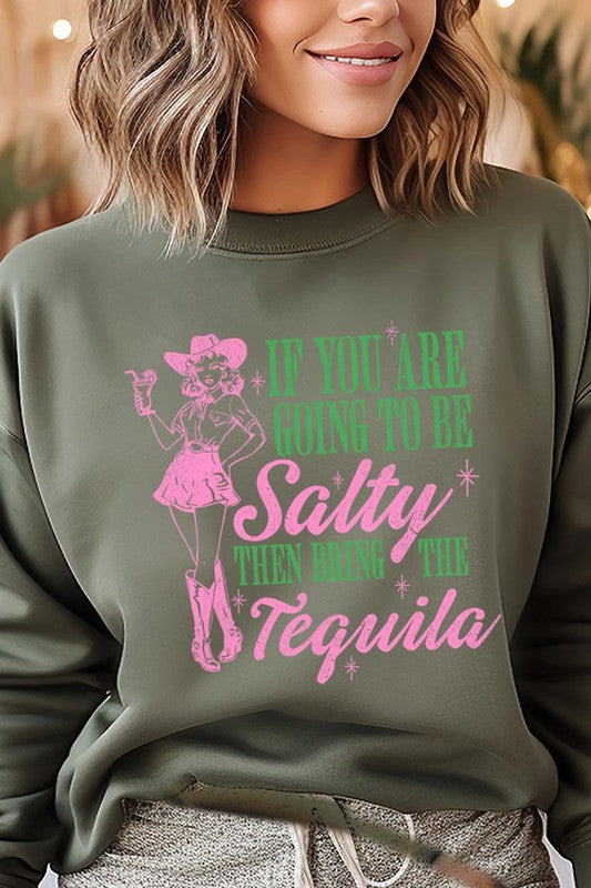 Cowgirl Tequila Graphic Fleece Sweatshirts