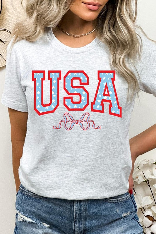 USA Bow Graphic T Shirts