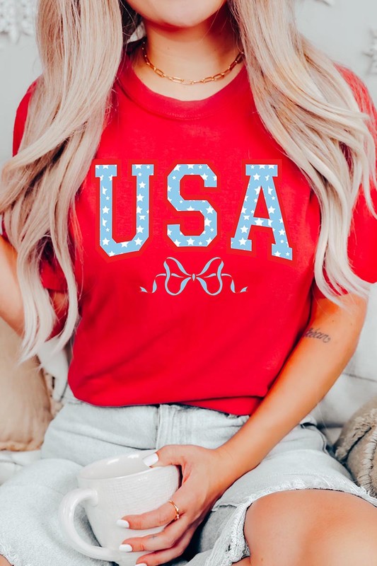 USA Bow Graphic T Shirts