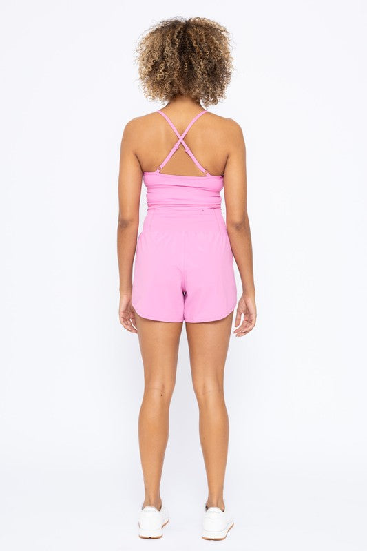 Cross Back Active Romper