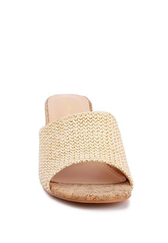 ADDIE Block Heel Slip On Sandals