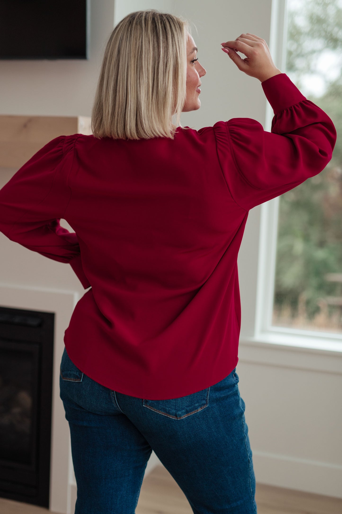 Back in Business V-Neck Blouse